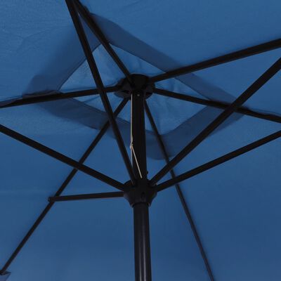 vidaXL Parasol ogrodowy na metalowym słupku, 300x200 cm, lazurowy