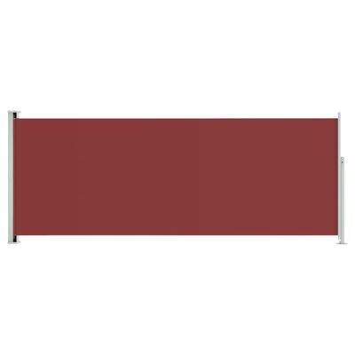 vidaXL Wysuwana markiza boczna na taras, 117 x 300 cm, czerwona