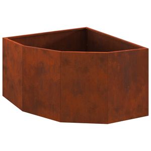 vidaXL Doniczka R&oacute;żnorożna Rdzawy 60 x 60 x 35 cm Stal kortenowska