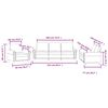 vidaXL 3-częściowy komplet wypoczynkowy, obity aksamitem, ż&oacute;łty