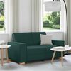 vidaXL Sofa 2-osobowa Ciemnozielona 160x78x84 cm Tkanina