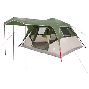 vidaXL Namiot rodzinny zielony 305 x 275 x 190 cm Poliester i Stal