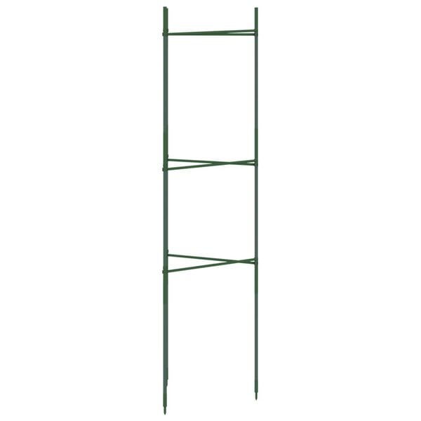 vidaXL Podp&oacute;rki do pomidor&oacute;w, 6 szt., 116 cm, stal i PP