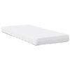 vidaXL Ł&oacute;żko dzienne z materacem, białe, 80x200 cm, drewno sosnowe