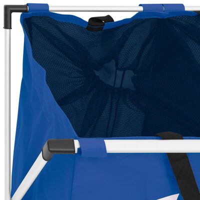 vidaXL 2-komorowy sortownik na pranie, niebieski