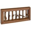vidaXL Hak na płaszcze Naturalny 50 x 10 x 25 cm Lite drewno mahoniowe