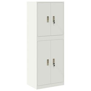 vidaXL Szafka do przechowywania 2 szt. Biały 60 x 40 x 160 cm Stal