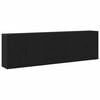 vidaXL Bufet Czarny Dąb 240 x 33 x 70 cm Materiał drewnopochodny