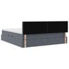 vidaXL Ł&oacute;żko z miejscem do przechowywania Ciemnoszary 100 x 200 cm