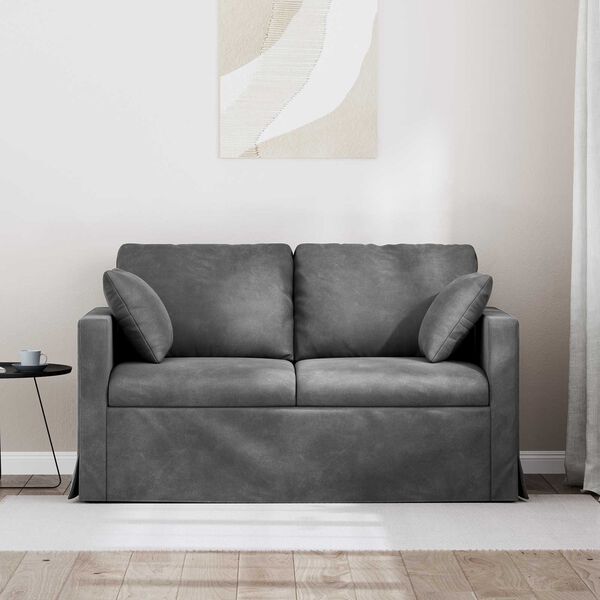 vidaXL Sofa Ciemnoszary