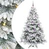 vidaXL Sztuczna choinka z 300 diodami LED Biały 210 cm PE i PVC