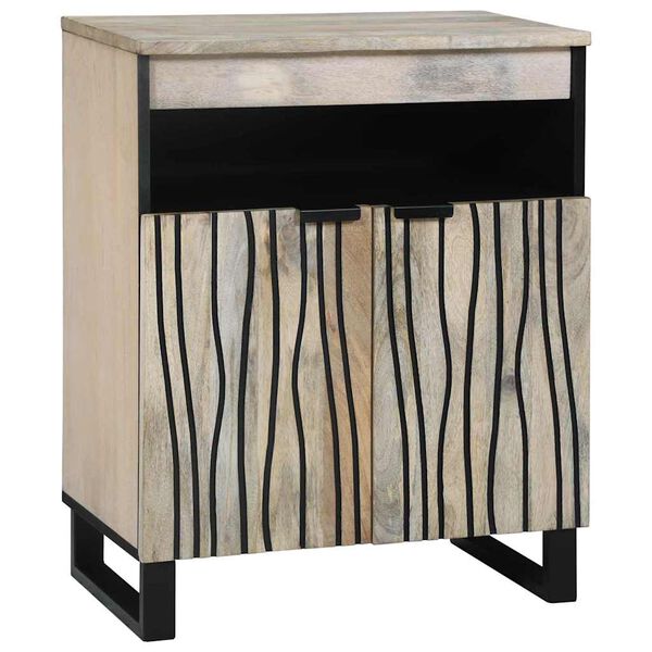 vidaXL Szafki i regały na media Biały i czarny 60 x 33 x 75 cm