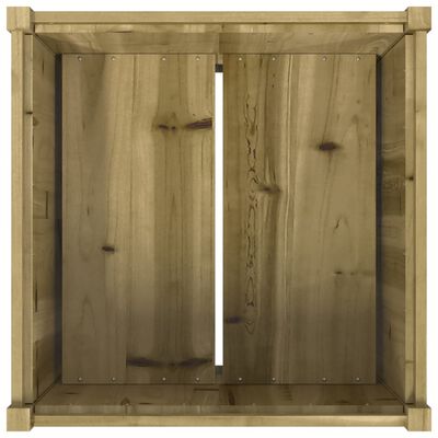 vidaXL Donica ogrodowa, 70x70x70 cm, impregnowane drewno sosnowe