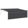 vidaXL Rama markizy Ż&oacute;łty i Biały 350 x 250 cm Poliester z powłoką PU