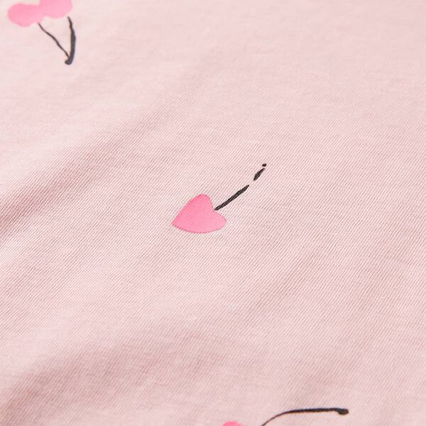 Koszulka dziecięca z kr&oacute;tkimi rękawami, jasnor&oacute;żowa, 140