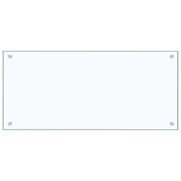 vidaXL Przód kuchenny 2 pcs przezroczysty 90 x 40 cm szkło hartowane