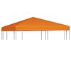 vidaXL Zadaszenie altany ogrodowej, 310 g/m&sup2;, 3 x 3 m, pomarańczowe