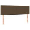 vidaXL Ł&oacute;żko kontynentalne z materacem, brązowe, tkanina, 140x190 cm