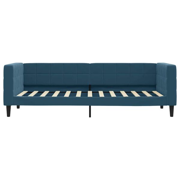 vidaXL Sofa z materacem do spania, niebieska, 80x200 cm, aksamit