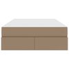 vidaXL Ł&oacute;żko z miejscem na przechowywanie i materacem 2 pcs Cappuccino