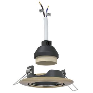 vidaXL Reflektor 12 pcs Mosiądz 9 x 9 x 2.5 cm Metal