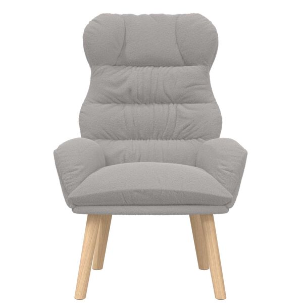 vidaXL fotel Jasnoszary 69 x 74 x 93 cm Tkanina sherpa