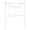 vidaXL Metalowe wymienne wezgłowie, białe, 75 cm