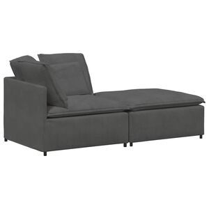 vidaXL Sofa modułowa z podn&oacute;żkiem i poduszkami Tkanina sztruksowa