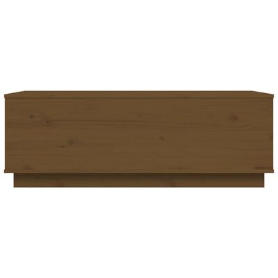 vidaXL Stolik kawowy, miodowy brąz, 100x50x35 cm, lite drewno sosnowe