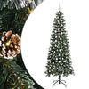 vidaXL Sztuczna choinka zielony 210 cm PVC, plastik i stal