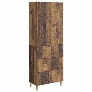 vidaXL Zestaw szafek 2 pcs Stare drewno 66 x 34,5 x 90 cm