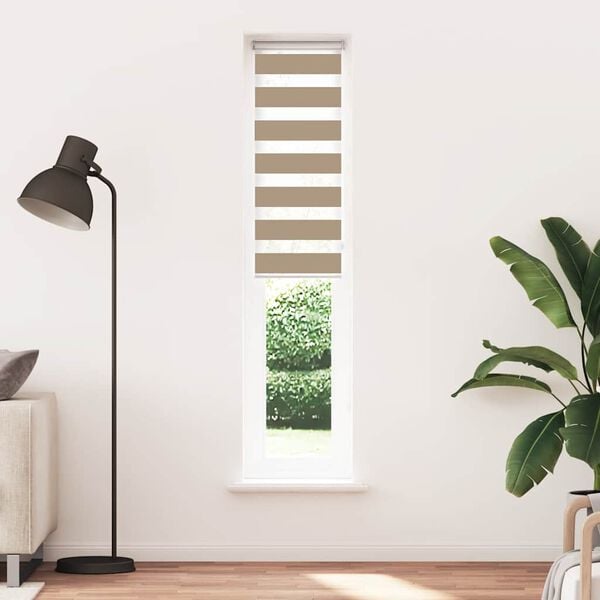 vidaXL Roleta zebra, 40x200 cm, szerokość tkaniny 35,9 cm, poliester