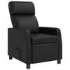 vidaXL Fotel recliner Czarny Ekosk&oacute;ra