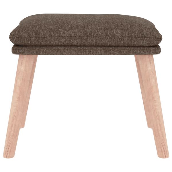 vidaXL Podn&oacute;żek, kolor taupe, 45x29,5x35 cm, obity tkaniną