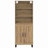 vidaXL Highboard Dąb rzemieślniczy 69,5 x 34 x 180 cm