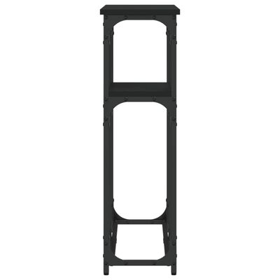vidaXL Stolik konsolowy, czarny, 90x22,5x75 cm