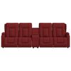vidaXL Rozkładany fotel masujący z uchwytem, 4-os., winna czerwień