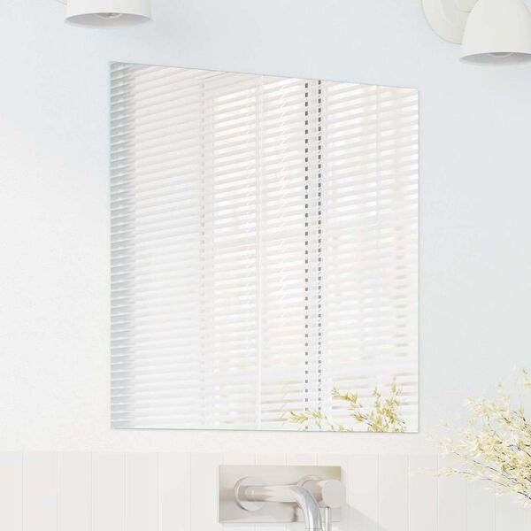 vidaXL Lustro ścienne Kwadrat 50 x 50 cm szkło hartowane