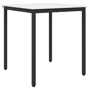vidaXL St&oacute;ł jadalny Biały 70 x 70 x 75 cm Lite drewno sosnowe
