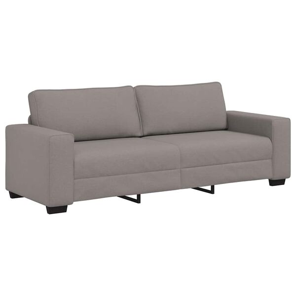 vidaXL Sofa 3-osobowa, kolor taupe, 220x77x82 cm, tkaniną