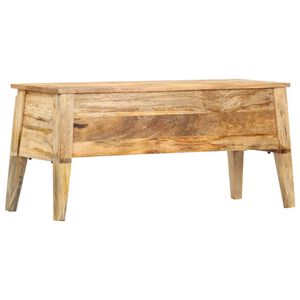 vidaXL Skrzynia, 99x35x48 cm, lite drewno mango