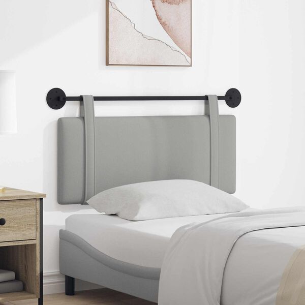 vidaXL Wisząca Głowa Gładki Szary chmur 110 x 55 x 5 cm tkanina