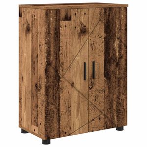 vidaXL Szafka Łazienkowa z drzwiami Stare drewno 60 x 35 x 80 cm