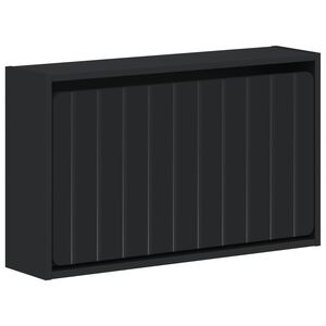 vidaXL Wisząca szafka na buty ZWOLLE 71 x 17 x 43 cm Czarny