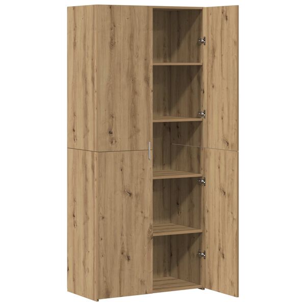 vidaXL Highboard 2 pcs Dąb rzemieślniczy 80 x 42 x 185 cm