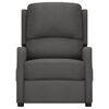 vidaXL Fotel z masażem, ciemnoszary, tkanina