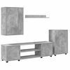 vidaXL Zestaw szafek RTV 4 pcs Betonowy szary Materiał drewnopochodny