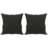 vidaXL 2-osobowa sofa z poduszkami, czarna, 120 cm, tkanina