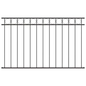 vidaXL Element ogrodzenia ASSEN 170 x 80 cm Stal Szary