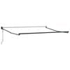 vidaXL Markiza zwijana Czarny 350 x 250 cm Poliester i aluminium